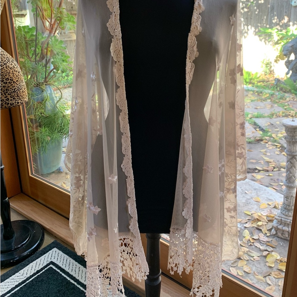 Martin McCrea 2 Piece Slip Dress + Shawl NWT
